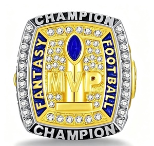 Bague <span class=keywords><strong>de</strong></span> championnat <span class=keywords><strong>de</strong></span> football Dream 2025 2026 MVP, bague commémorative bicolore, cadeau sportif <span class=keywords><strong>de</strong></span> haute qualité, adapté aux hommes et aux femmes - Product Image 4