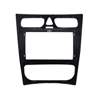 Cadre de panneau de façade en plastique de 9 pouces pour autoradio de voiture Mercedes-Benz Classe C, G, CLK, W203, 209, 463, 639, Vito, Viano - Accessoires intérieurs