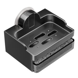 Support mural rectangulaire en acier inoxydable pour savon, auto-drainant, sans perçage, pour rangement de salle de bain - Product Image 3