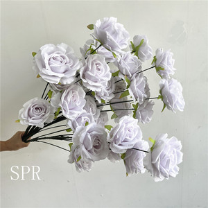 SPRArtificial Floral Bouquetflower Row Bouquet Sunflower Peony Wedding Decorative Silk Plastic Rose Wisteria Hanging <strong>Flo</strong> - Product Image 3