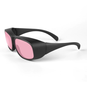 755nm OD5 + Alexandrite แว่นตานิรภัยเลเซอร์โลโก้สีชมพูเลนส์ที่กำหนดเองแว่นตาป้องกันเลเซอร์ - Product Image 6