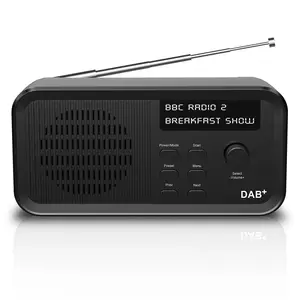 クロスボーダーDAB + デジタルFMラジオ、バッテリー付き全自動高音質