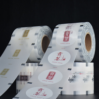 Film plastique PE souple et étanche avec logo personnalisé pour 90mm 95 mm PP Boba Milk Bubble Tea Film rouleau d'étanchéité pour couvercle de gobelet en plastique