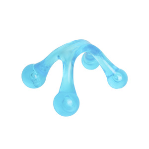 Rodillo de masaje corporal de plástico con 4 cabezales transparentes de 11,5x11,5x3 cm para uso doméstico - Product Image 1