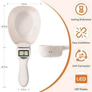 Báscula para Comida de Mascotas, Herramienta de Pesaje Electrónica LCD, Cuchara Medidora para Perros y Gatos, Báscula de Cocina Portátil de Material PP - Product Image 2