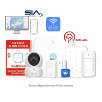 Soporte OEM ODM, Alarma Doméstica Personalizable Inalámbrica y Cableada Híbrida, Alarma Antirrobo WIFI IP GSM, Compatible con SIA CID, Estación de Monitoreo Centralizada