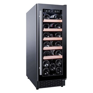 Refrigerador de vino integrado Enfriador de vino de 18 botellas Acero inoxidable Eléctrico 65 Cerradura de temperatura constante Perilla de puerta inteligente Clase F - Product Image 4