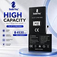 Baterai Internal Pengganti DOUBLE PONY 4530mAh Kapasitas Tinggi untuk iPhone 12 Pro Max OEM Baterai Lithium dengan Daya Tahan Lama