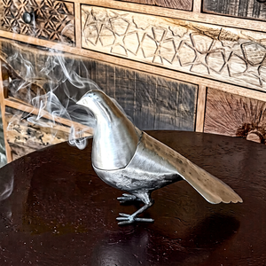 Decorative Metal Bakhoor <b>Burner</b> with Bird Design for Home Fragrance <b>Incense</b> Burning and Luxury Tabletop Home Decor - Product Image 2