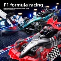 Voiture de course de formule 1 électrique 4x4 Border Electric avec modes de télécommande doubles, lumières, musique, effet de brume, portée de 80 m, prête à l'emploi
