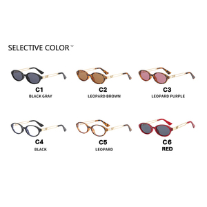 แว่นกันแดด Kedun Oval Small Full Frame UV400 รุ่นใหม่ปี 2025 สไตล์ยุโรปอเมริกันย้อนยุคสำหรับผู้หญิง ยอดนิยมในอินสตาแกรมและอินเทอร์เน็ต - Product Image 5