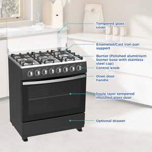 Multifunctional Gas Cooking Range Integrated <b>Oven</b>, and Convection System Ranges Cooker With <b>Oven</b> Ranges - Product Image 5