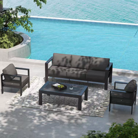 Ensemble de meubles de patio en aluminium haut de gamme pour l'extérieur, fauteuil, table extérieure, ensembles de jardin, terrasse, balcon, sièges pour la cour