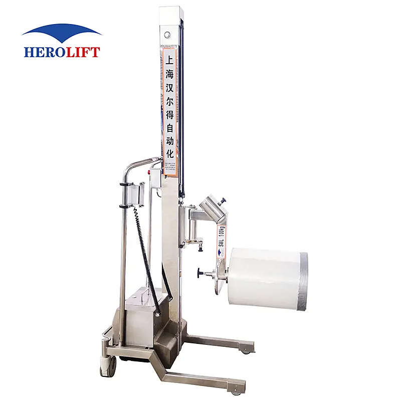 Factory Direct Sales Easy Operation paper roll mover 150kg manual lifter reel lifter for labels solution