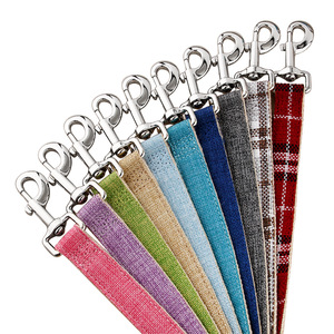 Correa de algodón y lino para perros de razas medianas y grandes, cinturón de tracción duradero para Shiba Inu Golden Retriever - Product Image 3