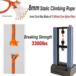 Cuerda de Escalada de Nailon Wokedo, Alta Resistencia, Resistente al Desgaste, Cuerda Estática/Dinámica para 1-2 Personas, 9m de Longitud, para Montañismo al Aire Libre - Product Image 4
