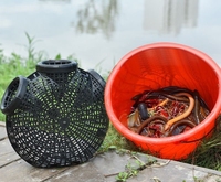 Filets de cage d'élevage de poissons Offre Spéciale Piège à loches en plastique Pièges à anguilles de pêche