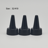 Vente en gros 32/410 bouchon compte-gouttes en plastique 18mm 20mm 24mm 28mm bouchon presseur bouchon de bouteille de ketchup bec de colle couvercle de bouteille avec doublure