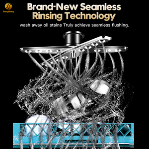 Высококачественная двойная корзина, тип вытяжки, коммерческая автономная промышленная посудомоечная машина, поставщик посудомоечной машины для ресторанов - Product Image 3