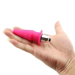 Silikon Anal Plug mit Vibrator Massage gerät Butt Plug Trainer Mastur bator Erwachsene Erotik Werkzeuge Anus Sexspielzeug Frau Kugel - Product Image 4