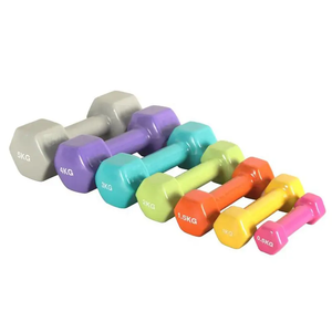Manubrio sportivo da donna con manubrio colorato a mano esagonale Set manubrio immerso <span class=keywords><strong>in</strong></span> <span class=keywords><strong>vinile</strong></span> - Product Image 6