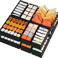 Boîte de rangement compartimentée de type tiroir de bureau pour soutien-gorge sous-vêtements chaussettes forme rectangulaire