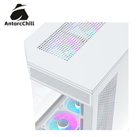 AntarcChill Steel Full Tower ATX PC Case with Tempered Glass Side Panel 360mm Radiator Support USB3.0 Type-C Ports Cooling