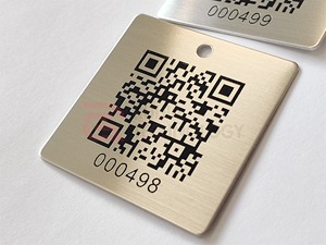 Targhette Personalizzate Certificato BSCI/ISO - Codice QR e Numero di Serie Incisi per Clienti Globali - Product Image 2