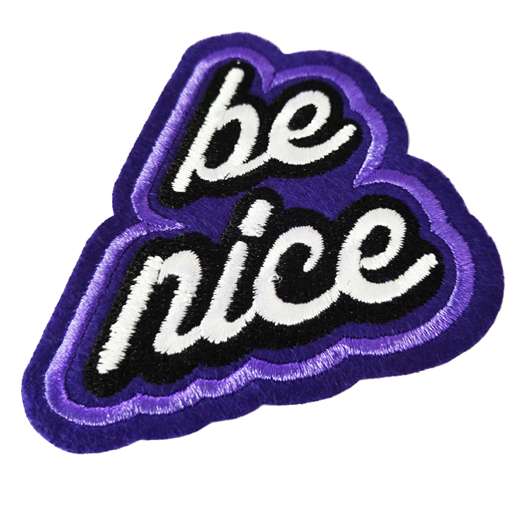 Бейдж с вышивкой 3D, китайский крючок и петля, Рождественская любовь, логотип на заказ из войлока