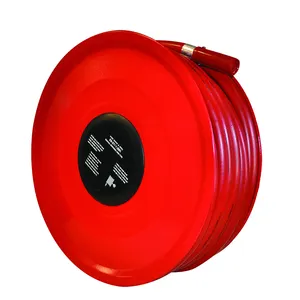 Enrouleur de tuyau d'incendie standard BS EN 671: 2012 LPCB 30M X 19MM/25MM BSP pulvérisation/jet/off fixe