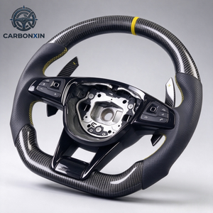 Volante de Cuero de 40MM con 3/4 Radios para Mercedes-Benz Luxury Classic CLS W218/W219 Clase C W205 Sin Airbag - Product Image 4
