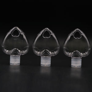 Botella de spray colgante con forma de corazón, botella vacía desinfectante de manos con tapa de mariposa, 50ml - Product Image 6