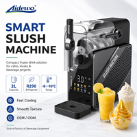 AIDEWO N2J1-01 Nouvelle machine à slush compacte et portable en acier inoxydable, refroidissement rapide, pour usage commercial, crème glacée, sirop, lait, yaourt, eau