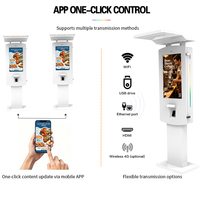 Kiosque de commande automatique en plein air avec écran tactile Android, kiosque de paiement en libre-service pour restaurant avec imprimante thermique, terminal de commande QSR