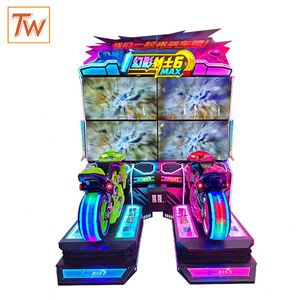 Machine d'arcade électronique de course de motos avec écran HD, console de jeu d'arcade pour salle de jeux intérieure - Product Image 1