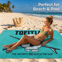 Custom Luxury Modern Jacquard Beach Towel 100% Cotton Yarn-Dyed Double-Sided Eco-Friendly 70x140cm 500gsm OEM ODM Free Child