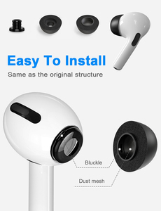 Nouveaux embouts d'oreille de remplacement d'abeille 6 paires de tailles S/M/L embouts d'oreille en mousse à mémoire de <span class=keywords><strong>silicone</strong></span> pour <span class=keywords><strong>AirPods</strong></span> <span class=keywords><strong>Pro</strong></span> - Product Image 6