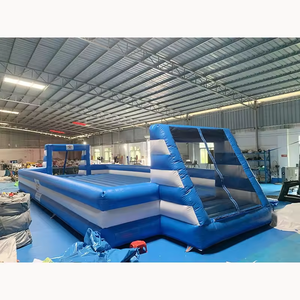 Juego de playa, diversión, Fútbol acuático, parque infantil de fútbol inflable personalizado con alfombrilla, campo de fútbol inflable para <span class=keywords><strong>alquiler</strong></span> comercial - Product Image 5