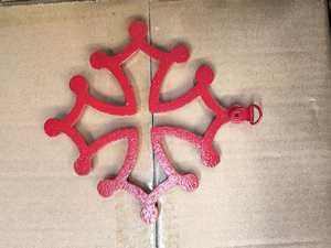 Plaque murale décorative en fonte de différentes tailles, France Occitanie, <span class=keywords><strong>Croix</strong></span> Rouge, Décoration régionale, 15 cm - Product Image 5