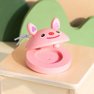 Castañuelas de madera coloridas al por mayor con diseño de animales adorables, instrumento de percusión de juguete para la educación musical - Product Image 3
