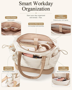 Insulated Lunch Tote <b>Bag</b> 3 in 1 <b>Work</b> Puffer <b>Bag</b> Fit 15.6" Laptop <b>with</b> Insulated Lunch <b>Compartment</b> for Office Teacher - Product Image 2
