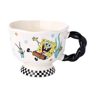 Taza de cerámica de Bob Esponja con diseño de dibujos animados, 350 ml, para té y café, para niños y adultos, ideal para regalo. - Product Image 5
