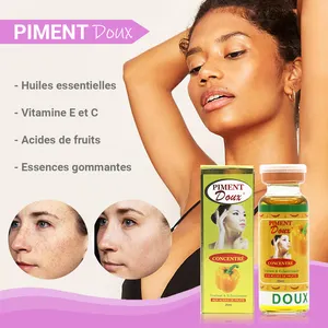 Natural Piment Doux Vitamin E C Fruit Acids Whitening Dark Spot Correcting Glow Facial Serum
