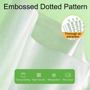 Bolsas de Sellado al Vacío Transparentes con Relieve, Tamaño Personalizado, Bolsas de Plástico de Nailon para Sellado al Vacío, Rollos para Almacenamiento de Alimentos al Vacío y Sous Vide - Product Image 4