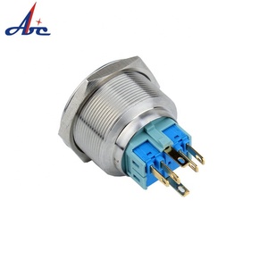 12Mm 16Mm 19Mm 22Mm 25Mm 30Mm Runde Wasserdichte Ip67 Metall Push Button Momentary Rast schalter - Product Image 4