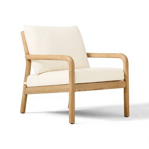 Sofá de jardín de teca para exteriores, muebles de madera resistentes a la intemperie, conjunto de jardín de 3 plazas, madera maciza - Product Image 3