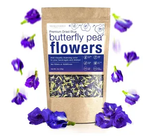 Custom Packing Dried Butterfly Pea Flowers Flavored Tea Direct Drinking