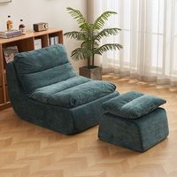Canapé inclinable moderne à deux places - Chaise longue pliable, confort extra doux pour le salon, la chambre à coucher, le balcon