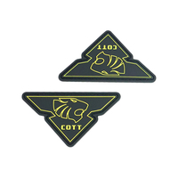 Écussons thermocollants en PVC personnalisés avec logo du fabricant chinois pour vêtements et chapeaux, taille 5~10 cm, MOQ 100 pièces