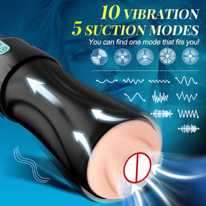 جهاز استمناء كهربائي للرجال أوتوماتيكي بالكامل مع خاصية الشفط والاهتزاز وتطبيق للتحكم، لعبة جنسية للبالغين فائقة الضيق وعالية التحفيز - Product Image 4
